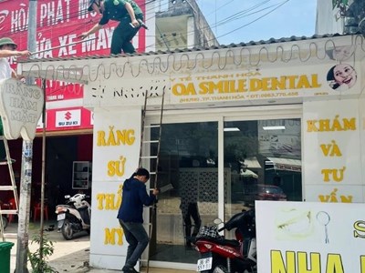 Hai cơ sở nha khoa ở Thanh Hóa bị phạt gần 100 triệu đồng