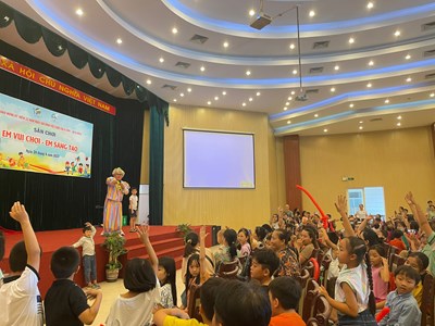 Đa dạng hoạt động tại Sân chơi thiếu nhi miễn phí