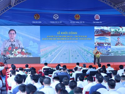 Thủ tướng phát lệnh khởi công đường Vành đai 4 - Vùng Thủ đô