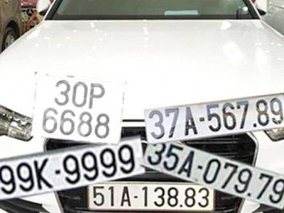 Từ ngày 1.7, thí điểm đấu giá biển số xe ô tô trực tuyến
