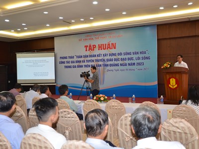 Quảng Ngãi triển khai phong trào Toàn dân đoàn kết xây dựng đời sống văn hóa