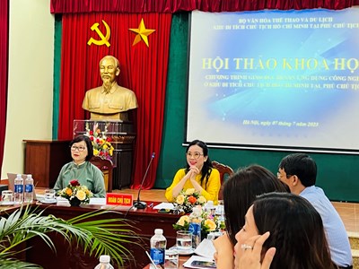 Giáo dục di sản ứng dụng công nghệ tại Khu Di tích Phủ Chủ tịch