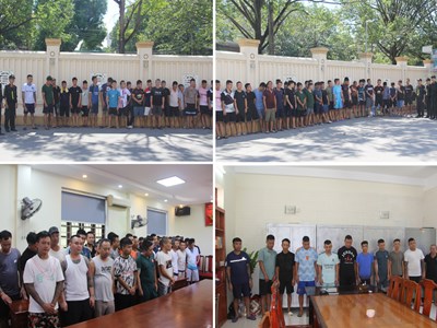 Đột kích sới gà "khủng", bắt giữ 142 đối tượng