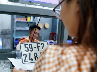 Từ 15.8, biển số xe được cấp và quản lý theo mã định danh của chủ xe