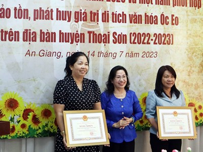 Bảo vệ và phát huy giá trị di tích văn hóa Óc Eo