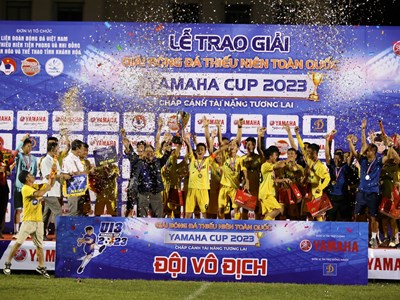 U13 Sông Lam Nghệ An lên ngôi vô địch Giải bóng đá thiếu niên toàn quốc