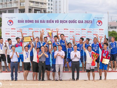 Bế mạc Giải bóng đá bãi biển VĐQG 2023