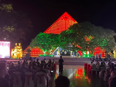 Tổng duyệt Chương trình nghệ thuật  "Bản hùng ca bất diệt" tại Điện Biên