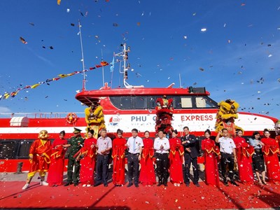 Khai trương tuyến tàu cao tốc Sa Kỳ - Lý Sơn kết nối du lịch