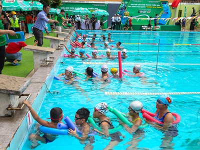 Khai mạc Giải bơi cứu đuối thanh thiếu nhi, học sinh toàn quốc