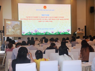 Hội nghị tập huấn nghiệp vụ pháp chế và quán triệt văn bản quy phạm pháp luật ngành VHTTDL