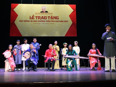 Trao tặng Giải thưởng và học bổng Trần Văn Khê