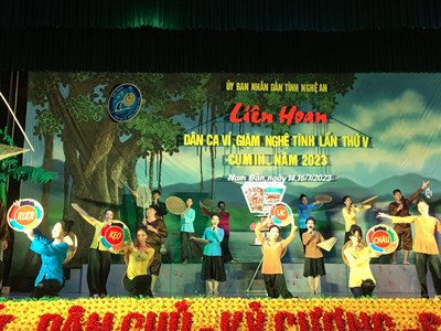 Festival dân ca Ví, Giặm Nghệ Tĩnh 2023: “Ví, Giặm - Tinh hoa tỏa sáng”