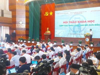 Hội thảo khoa học “Góp ý Dự thảo Luật Thủ đô (sửa đổi)”
