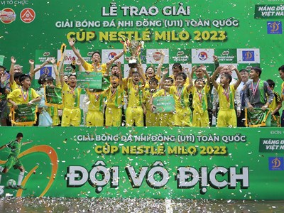 Navy Phú Nhuận lên ngôi vô địch Giải bóng đá Nhi đồng toàn quốc