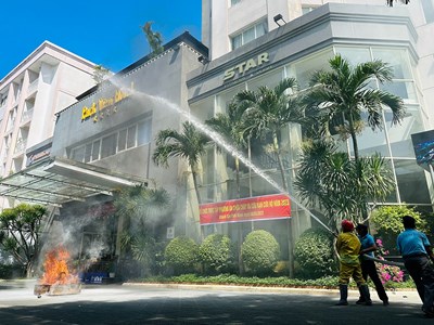 Thực tập phương án chữa cháy tại cơ sở lưu trú