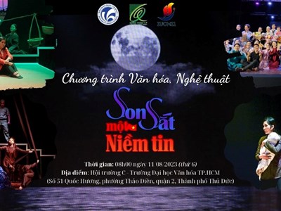 Biểu diễn các trích đoạn vở kịch "Câu hò đất Mẹ" và giao lưu cùng nghệ sĩ