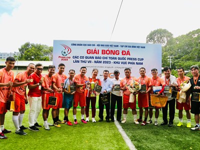 Bế mạc Giải bóng đá các cơ quan báo chí toàn quốc 2023 - khu vực phía Nam