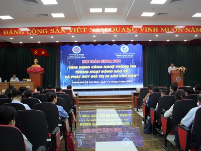 Ứng dụng CNTT trong bảo vệ và phát huy giá trị di sản văn hóa