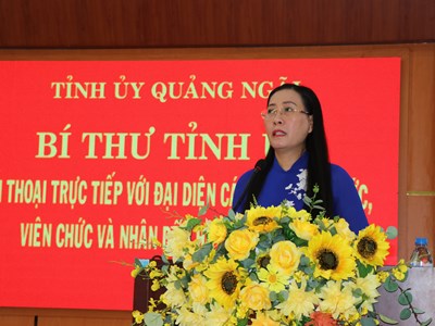 Bí Thư Tỉnh ủy Quảng Ngãi đối thoại với cán bộ, nhân dân huyện miền núi Trà Bồng