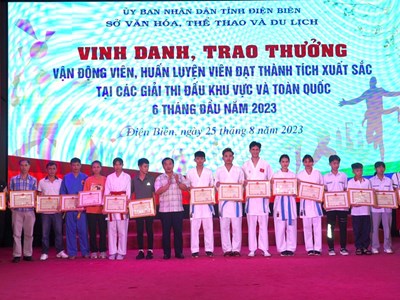 Điện Biên tuyên dương, khen thưởng VĐV, HLV đạt thành tích xuất sắc