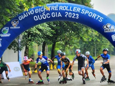 415 VĐV tranh tài tại Giải vô địch trẻ Roller Sport quốc gia