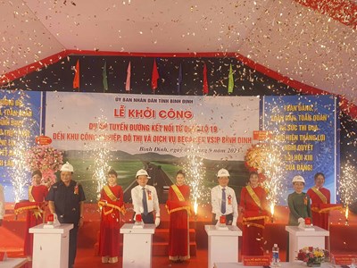Bình Định khởi công tuyến đường hơn 1.100 tỉ đồng