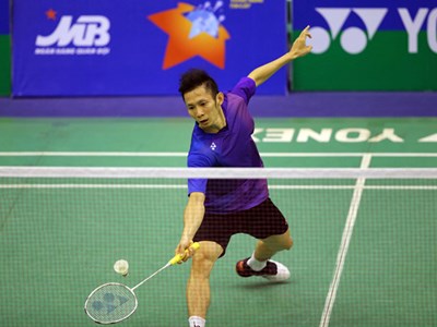 Tiến Minh bị loại trong ngày khởi tranh Giải cầu lông Vietnam Open 2023