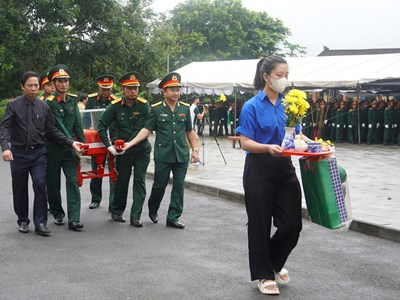 Lễ truy điệu và an táng 30 hài cốt liệt sĩ tại Quảng Trị