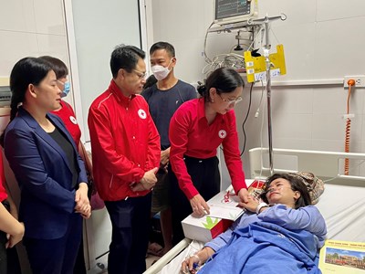 Hội Chữ thập đỏ Việt Nam hỗ trợ khẩn cấp nạn nhân thảm hoạ, thiên tai