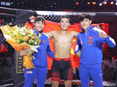 Mãn nhãn với loạt trận knock-out chớp nhoáng tại sự kiện võ thuật MMA AFC 28