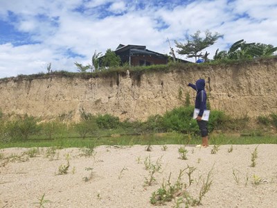 Trước mùa mưa lũ, cần sớm chỉnh trị dòng chảy để hạn chế sạt lở sông Hà Thanh