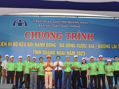 Quảng Ngãi: Lỗi uống rượu bia khi tham gia giao thông tăng cao