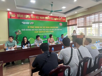 Lễ phát động và tập huấn chuyên môn giải bóng rổ học sinh tiểu học Hà Nội 2023