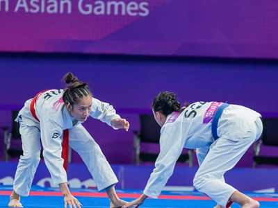 Jujitsu mang về thêm 1 HCĐ cho Thể thao Việt Nam tại Asian Games 19