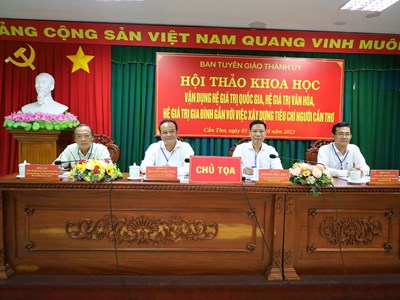 Vận dụng các hệ giá trị trong việc xây dựng tiêu chí người Cần Thơ