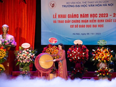Khai giảng năm học mới, Đại học Văn hóa Hà Nội chào đón gần 1.600 tân sinh viên