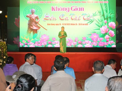 Hòa điệu cùng không gian Đờn ca tài tử ở lễ hội Nguyễn Trung Trực