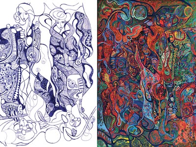 Triển lãm đầu tiên của họa sĩ Đào Anh Thơ