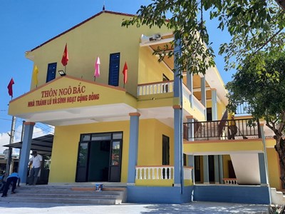 Nghĩa tình nhà văn hóa cộng đồng tránh lũ