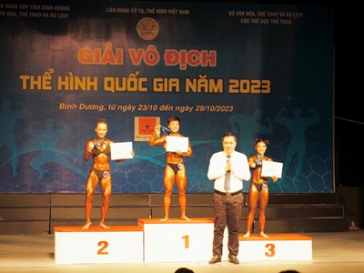 Bình Dương: Khởi tranh Giải vô địch Thể hình quốc gia năm 2023