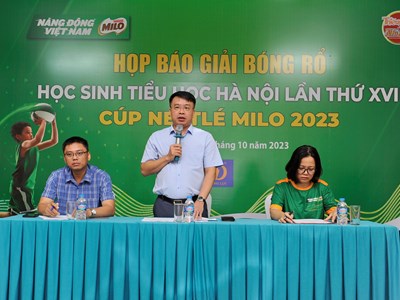 157 đội bóng tranh tài tại Giải bóng rổ học sinh tiểu học Hà Nội lần thứ XVII