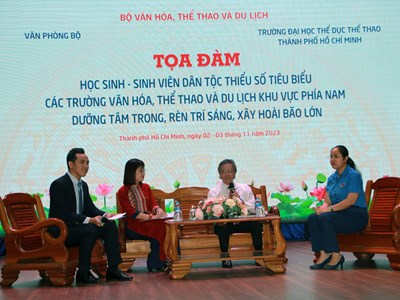 Tọa đàm chính sách ưu đãi, chế độ ưu tiên HSSV dân tộc thiểu số ngành VHTTDL