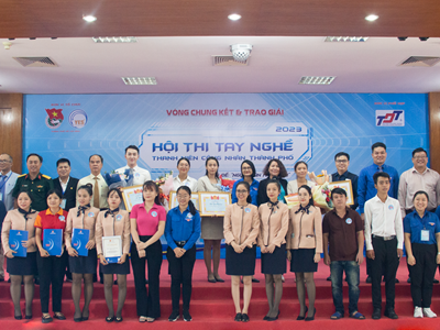 Trao giải Hội thi tay nghề thanh niên công nhân TP.HCM năm 2023