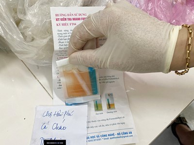 Phát hiện cá khoai bày bán ở chợ dương tính với phoóc môn