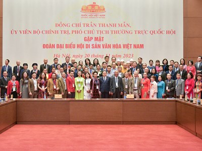 Phó Chủ tịch Thường trực Quốc hội gặp mặt Hội Di sản văn hóa Việt Nam