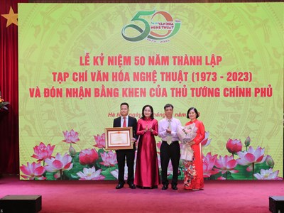 Tạp chí Văn hóa Nghệ thuật kỷ niệm 50 năm thành lập và đón nhận Bằng khen của Thủ tướng Chính phủ
