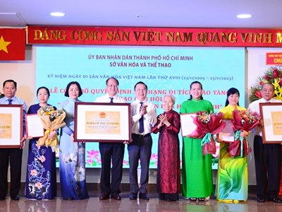 TP.HCM: Thêm ba di tích được xếp hạng