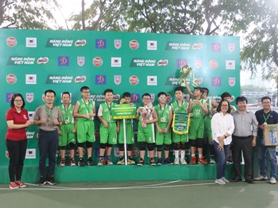 Bế mạc Giải Bóng rổ học sinh tiểu học Hà Nội