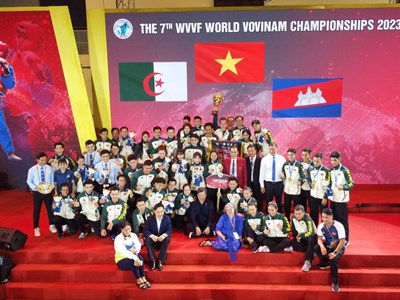 Việt Nam nhất toàn đoàn Giải Vovinnam vô địch thế giới 2023